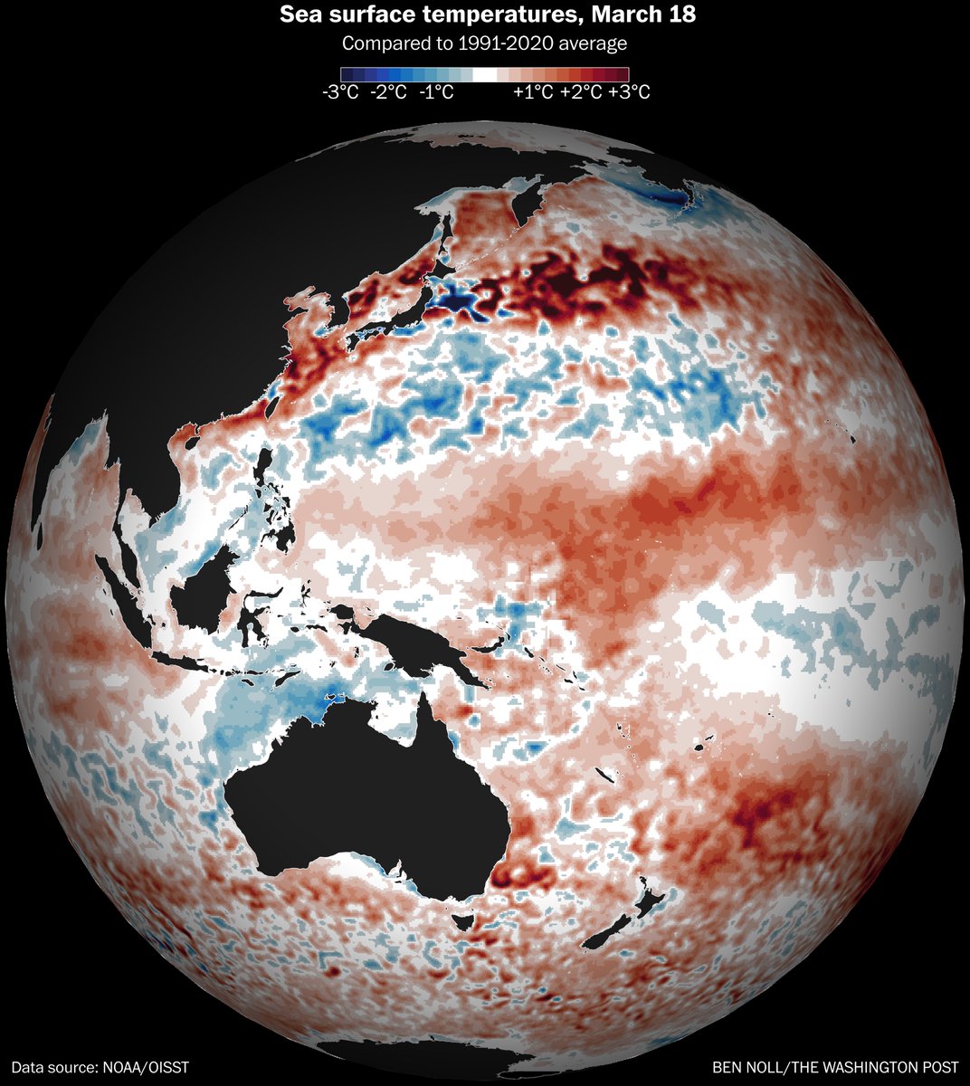 暖水向东太平洋输送示意（来源：Ben Noll）